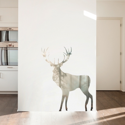 Forest Buck Printed Wall Decal