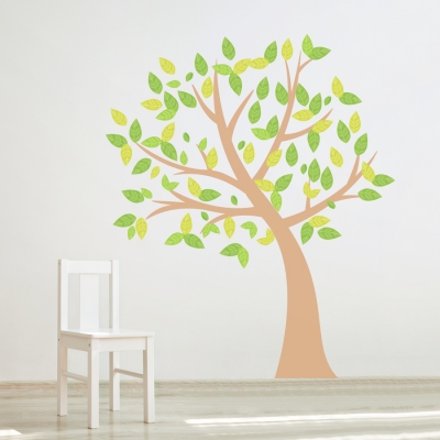 Four Season Tree Printed Wall Decal Spring