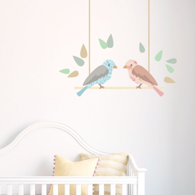 Love Birds Standard Printed Wall Decal