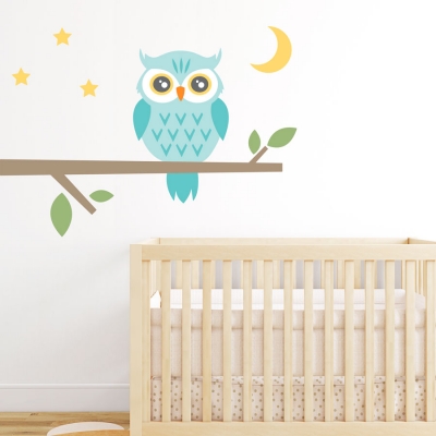 Night Owl Printed Wall Decal