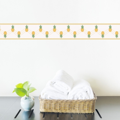 Pineapple Removable Wallpaper Border