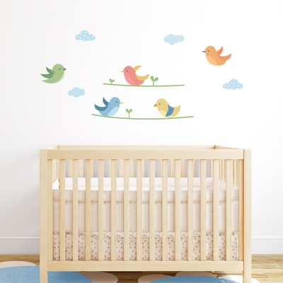 Cute Pattern Birds Printed Wall Decals