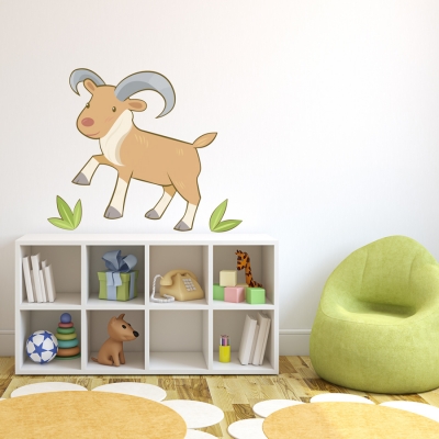 Baby Ram Printed Wall Decal