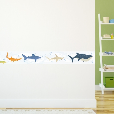 Sharks Removable Wallpaper Border