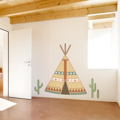 Southwestern Tepee Printed Wall Decal