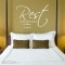 Rest is wall decal quote