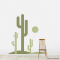 Cactus wall decal