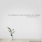 Calmness wall decal quote