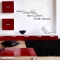There is wall decal quote