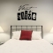 Vibrant wall decal quote