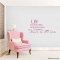 Life isn't about wall decal quote
