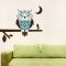 Night owl on a branch wall decal