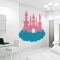 Princess castle in the clouds wall decal
