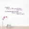 Thousand Lives Quote Wall Decal