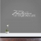 You are wall decal quote