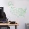 Outline of United States wall decal