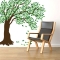 Large windy tree wall decal