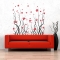 Red Blossom Flowers Wall Decal