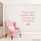 There is wall decal quote