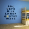 Custom Alphabet Wall Art Decal