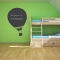 Hot Air Balloon Chalkboard Wall Art Decal