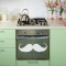Mustache wall decal