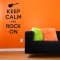 Keep calm and rock on wall decal