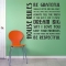 House rules wall decal