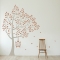 Tall Windy Tree with Birdcage Wall Decal