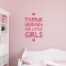 Thank Little Girls Wall Quote Decal