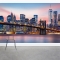 Manhattan in Twighlight Wall Mural