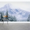 Snow Mountain Forest Wall Mural