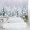 Snow Laced Forest Bedroom Wall Mural