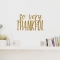 So Very Thankful Wall Decal in Gold