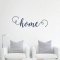 Home Script Wall Decal in Dark Blue