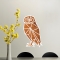Geometric Owl Printed Wall Decal