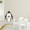 Mama and Chick Penguin Printed Wall Decal