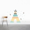 Teepee Printed Wall Decals