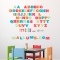 Moveable Alphabet - Printed Wall Decals