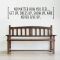 Never Give Up Wall Quote Decal
