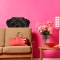 Peekaboo Pug Dog Wall Decal