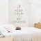 Keep Calm And Ski Powder Wall Decal