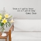 Dream As If...Wall Quote Decal