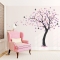 Cherry Blossom Tree wall decal with birdhouse