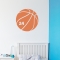 Basketball and Number Wall Art Decal