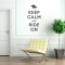 Keep calm and ride on equestrian wall decal