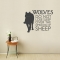 Wolves Do Not Lose Sleep...Wall Quote Decal