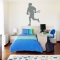 Lacrosse Player Wall Art Decal