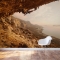 Rock Climber Sunset Wall Mural