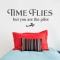 Time Flies Wall Quote Decal